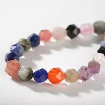 Бусины на нити шар гранёный №5 "Самоцвет", 38см