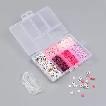 Бусины в шкатулке «Розовые», нить 0.8 мм 5 м 128.42.2 см