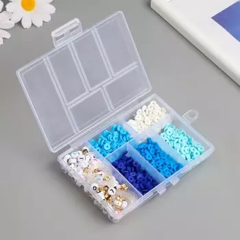 Бусины в шкатулке «Синие», нить 0.8 мм 5 м 128.42.2 см