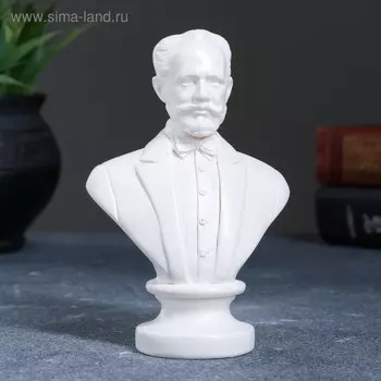 Бюст «Чайковский», фигурка гипс, 9.513.55 см, белый