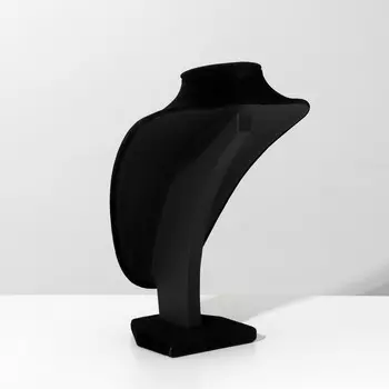 Бюст для украшений QF, 15.51025 см, h=25 см, чёрный