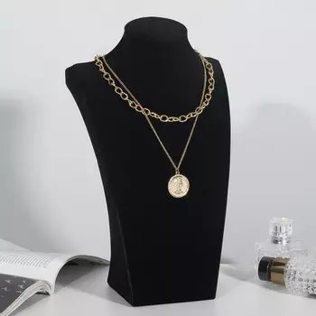 Бюст для украшений QF, 181230 см, чёрный