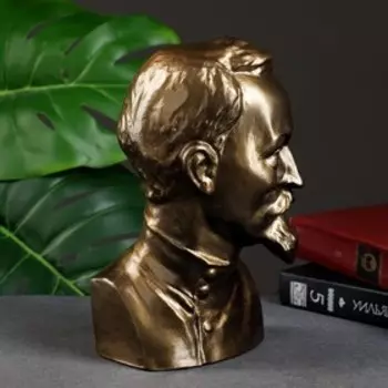 Бюст «Дзержинский», гипс, фигурка под бронзу, 12228 см