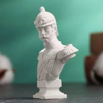 Бюст "Император Николай I" белый