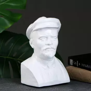 Бюст «Ленин», фигурка полистоун, белый, 13.521.5 см
