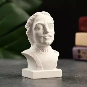 Фигурка «Бюст Петра I», белый, 10.5 см
