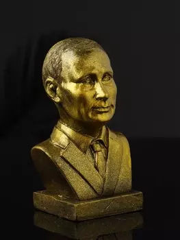 Бюст «Путин В.В.», 975 см, гипс под золото