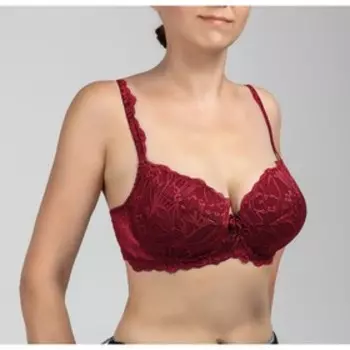 Бюстгальтер Lengy, размер 75A, цвет красная румба