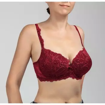 Бюстгальтер Lengy, размер 75A, цвет красная румба