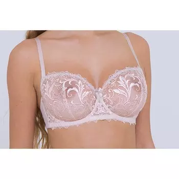 Бюстгальтер Lengy, размер 90E, цвет серебристый пион