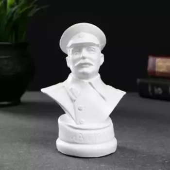 Бюст Сталина белый, 12х7,5см