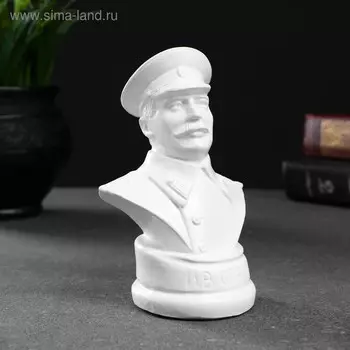 Бюст Сталина белый, 12х7,5см