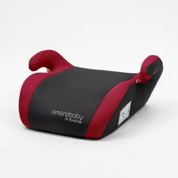 Бустер автомобильный детский AmaroBaby Enjoy, группа 3 (22-36 кг), цвет красный/чёрный