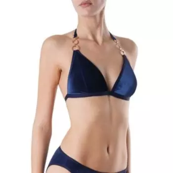 Бюстгальтер купальный женский, размер 80B, цвет синий