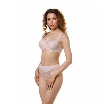 Бюстгальтер Lengy, размер 105E, цвет серебристый пион