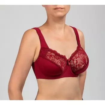 Бюстгальтер Lengy, размер 90E, цвет красная румба