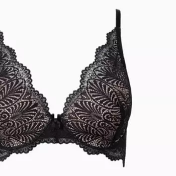 Бюстгальтер женский, цвет чёрный/бежевый, размер 75C