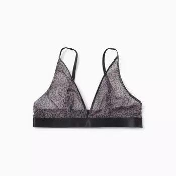 Бюстгальтер женский, цвет леопард на кофейном, р-р 75A