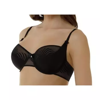 Бюстгальтер женский Lengy, размер 80B, цвет чёрный тени