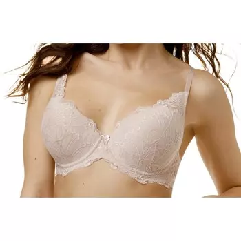 Бюстгальтер женский Lengy, размер 80B, цвет серебристый пион