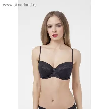 Бюстгальтер Lengy женский, размер 80F, цвет чёрный