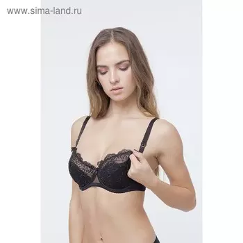 Бюстгальтер женский, размер 85B, цвет чёрный