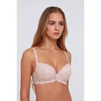 Бюстгальтер женский «Серебристый пион», размер 75D