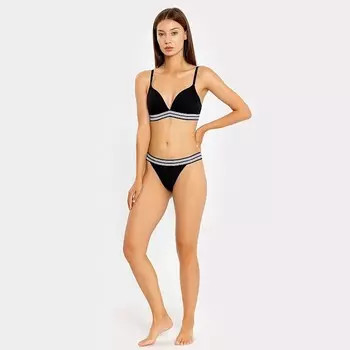 Бюстгалтер женский, цвет черный, размер 80В