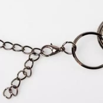 Бусы "Цепь" кольца, цвет серый металл, L=70 см