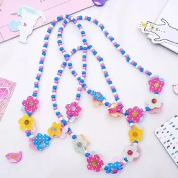 Бусы детские Выбражулька «Поляна цветов», 32 см, цвет МИКС