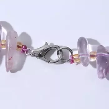 Бусы крошка через бисер "Аметрин", 42см