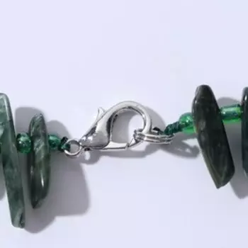 Бусы крошка через бисер "Серафинит", 42см