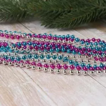 Бусы на ёлку «Разноцветные шарики», длина 2.7 м, d=5 мм, МИКС