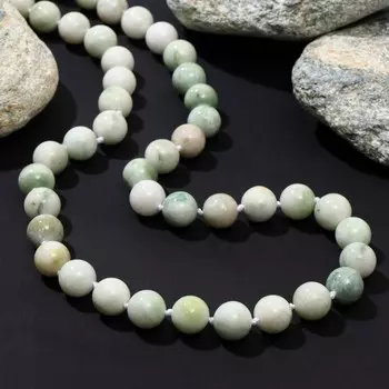 Бусы шар №12 через узел "Амазонит", 60см