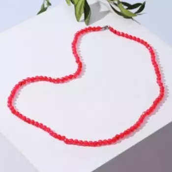 Бусы шар №2 "Агат малиновый", 45см