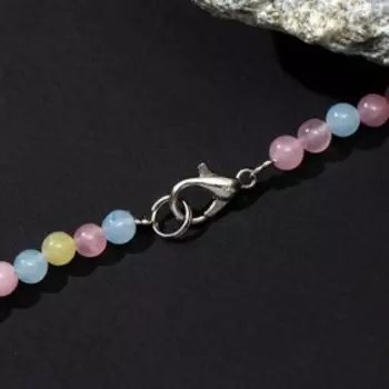 Бусы шар №4 "Кварц", разноцветный, 45см