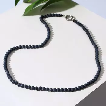 Бусы шар №4 "Шунгит", 45 см