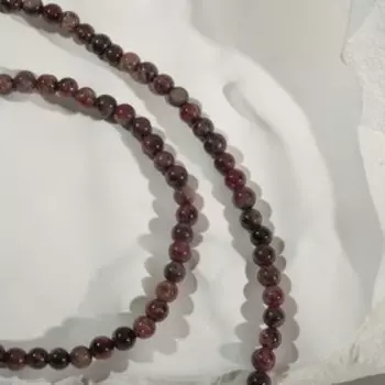 Бусы шар №4 «Гранат», 50 см