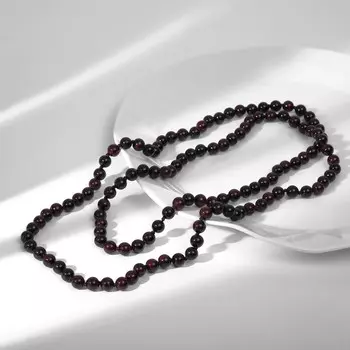 Бусы шар №8 через узел "Гранат", 120см