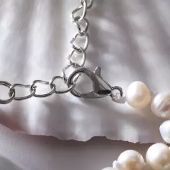 Бусы "Жемчуг речной" шар №4, 45см