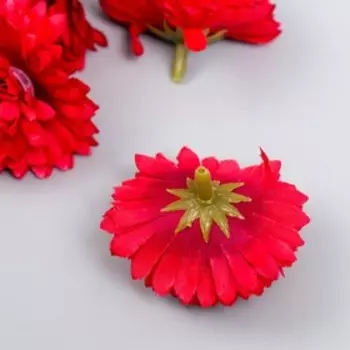 Бутон на ножке для декорирования "Георгин кудрявый" красный d=4,5 см