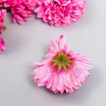 Бутон на ножке для декорирования "Георгин кудрявый" розовый d=4,5 см