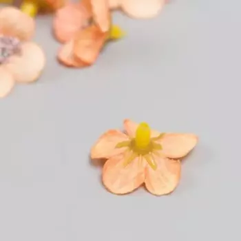 Бутон на ножке для декорирования "Лютик розовый" d=2 см