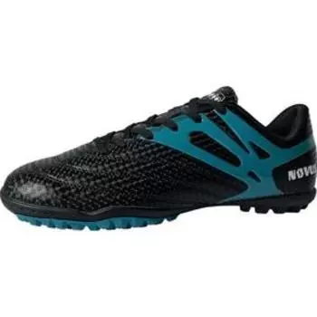 Бутсы футбольные Novus NSB-20 TURF, цвет чёрно-голубой, размер 32