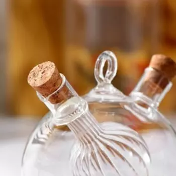 Бутыль 2 в 1 для соусов и масла «Фьюжн. Сфера», 375/70 мл, 13,5×10×12 см