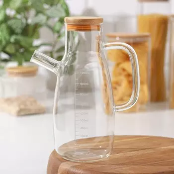 Бутыль для соуса и масла с мерной шкалой «Эко», 1 л