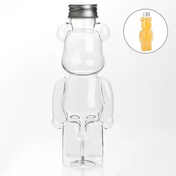 Бутылка для напитков «Мишка», 350 мл, 215 см