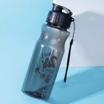 Бутылка для воды пластиковая «24/7», 500 мл, чёрная