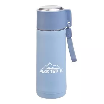 Бутылка для воды «Мастер К», 400 мл, стеклянная, голубая