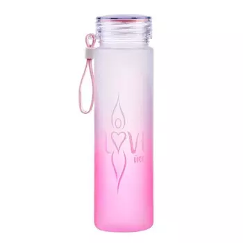 Бутылка для воды, 460 мл, "Love йога"